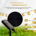 KENN® Marrakech Lichtsnoer – 3 Meter – Goud – Solar & USB