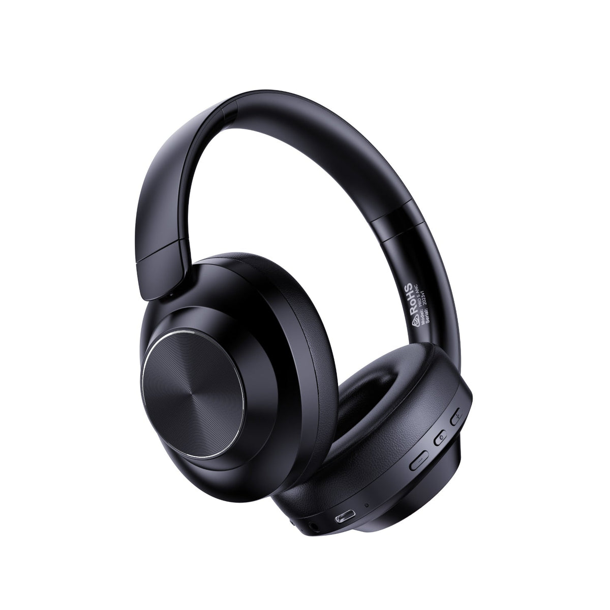 AIR PRO 5 ANC Matte Onyx Black (Active Noise Cancelling Over Ear Wireless Headphones)