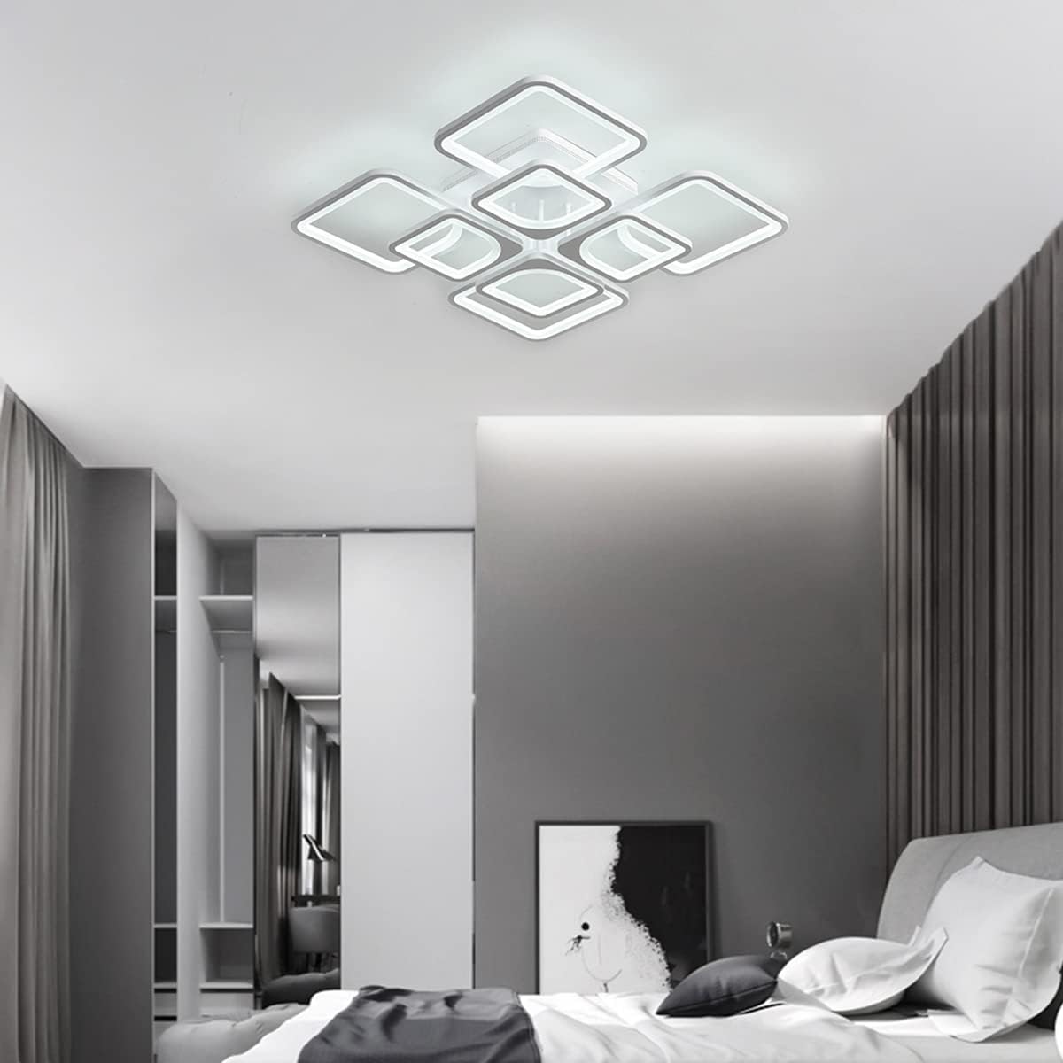 NNEDSZ Modern LED Ceiling Light Dimmable with Remote Control